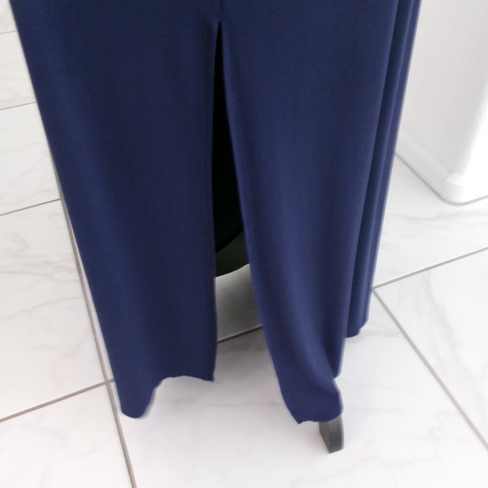 SOMA Navy Blue Soft Stretchy Popover Maxi Dress with Pockets M - Picture 9 of 14